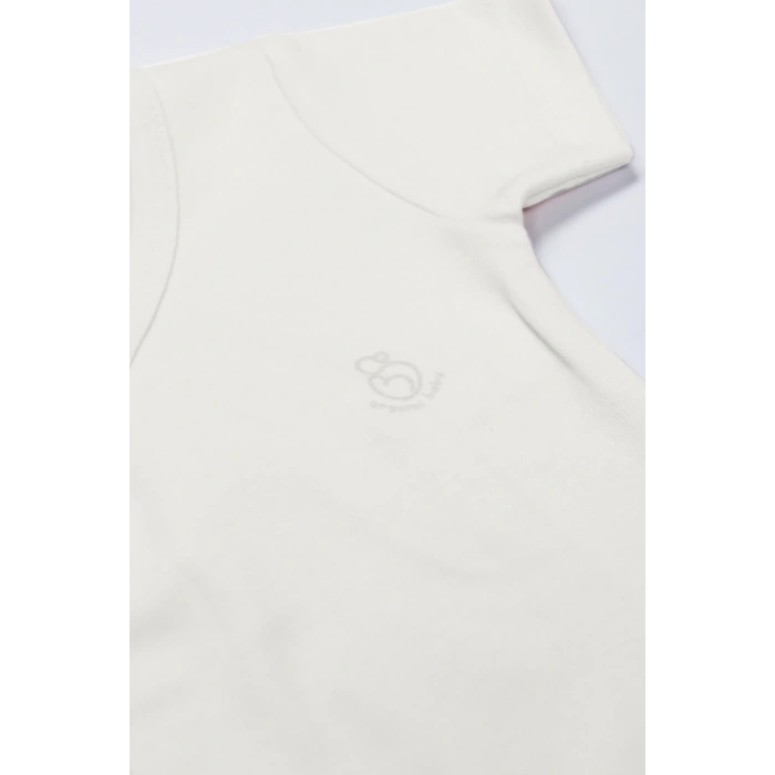 Bistyle Organik Natural Basic Style Kruvaze Yarım Kol Body Bs17101 Ekru