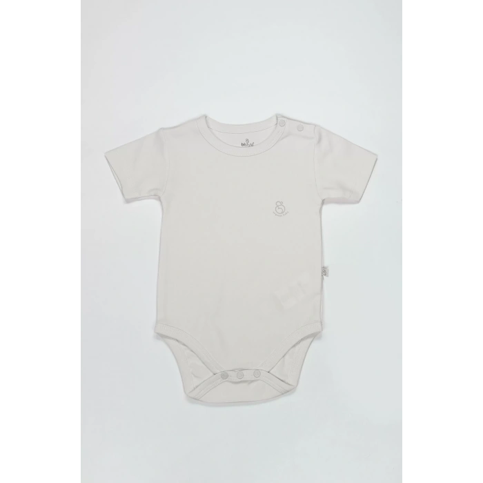Bistyle Organik Natural Basic Style Yarım Kol Body Bs17103 Ekru