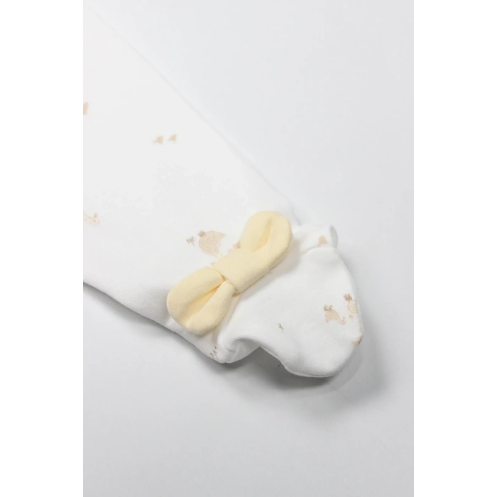 Bistyle Patikli Alt Welcome Baby Duck 16107 Sarı-ekru