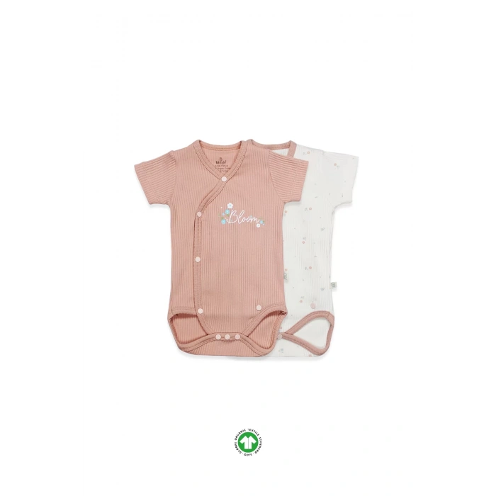 Bloom Rose 2li Yarım Kol Badi 17119 Ekru Gül Kurusu