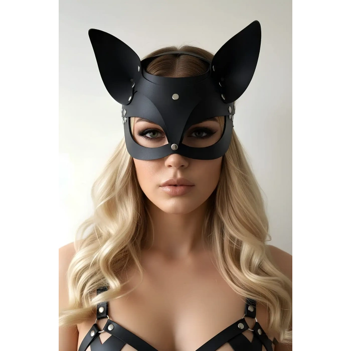Deri Kedi Maske, Deri Maske, Maske Çeşitleri - Brf557