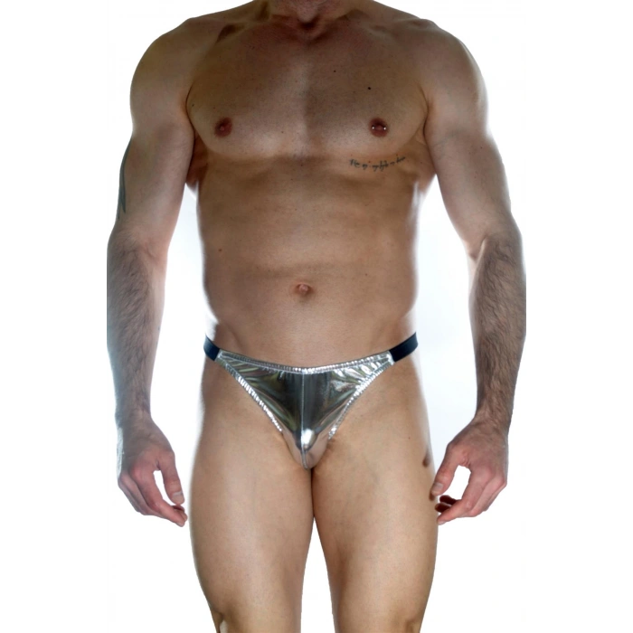 Erkek  Arkası Büzgülü Gümüş Brazillian Slip
