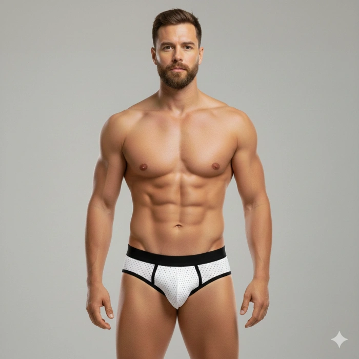 Erkek Beyaz File Slip İç Giyim