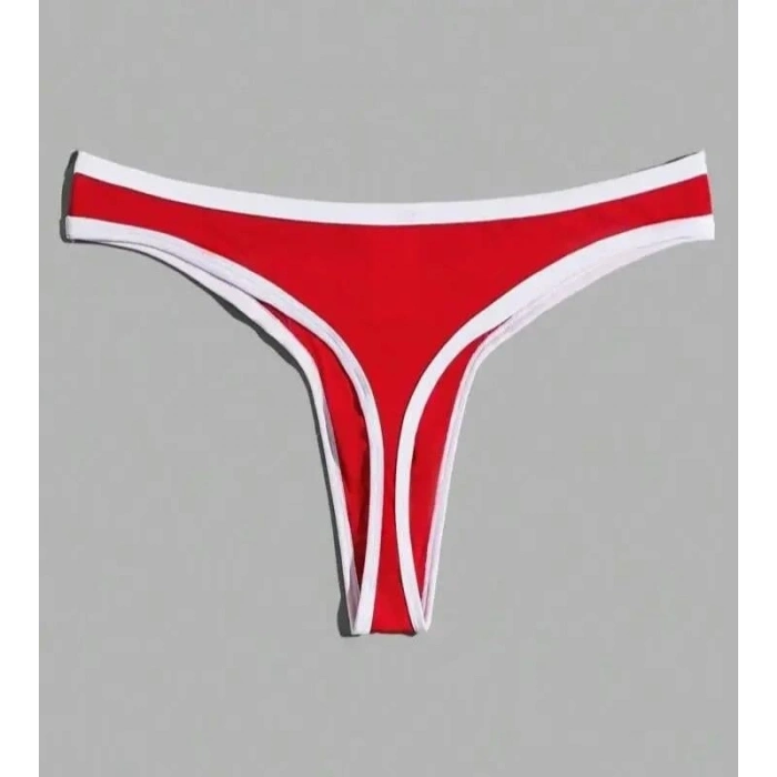 Erkek  Biyeli Kırmızı Tanga