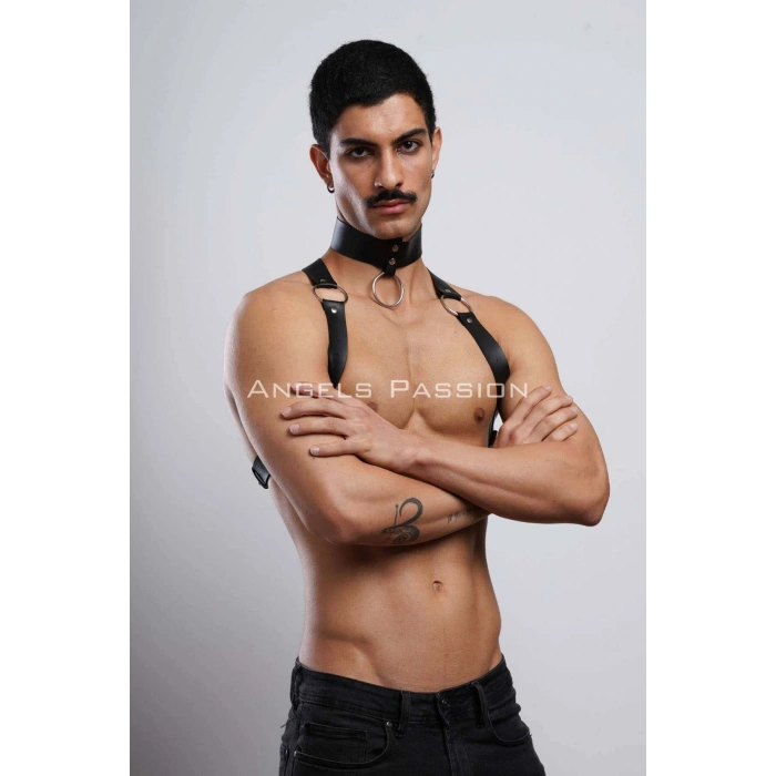 Erkek  Choker Ve Göğüs Harness, Erkek  Parti Giyim - Brfm35