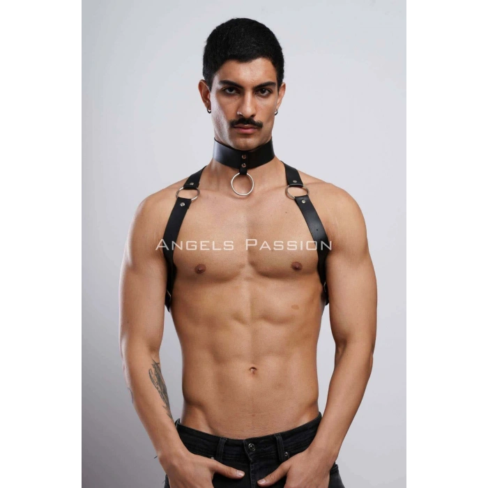 Erkek  Choker Ve Göğüs Harness, Erkek  Parti Giyim - Brfm35