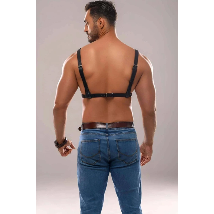 Erkek Deri Fantazi Harness - Brfm141