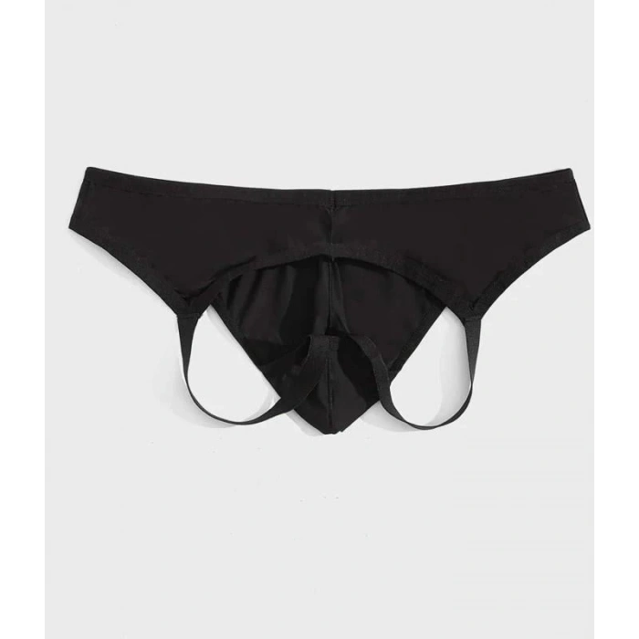 Erkek  Fantazi Siyah Jockstrap İç Giyim