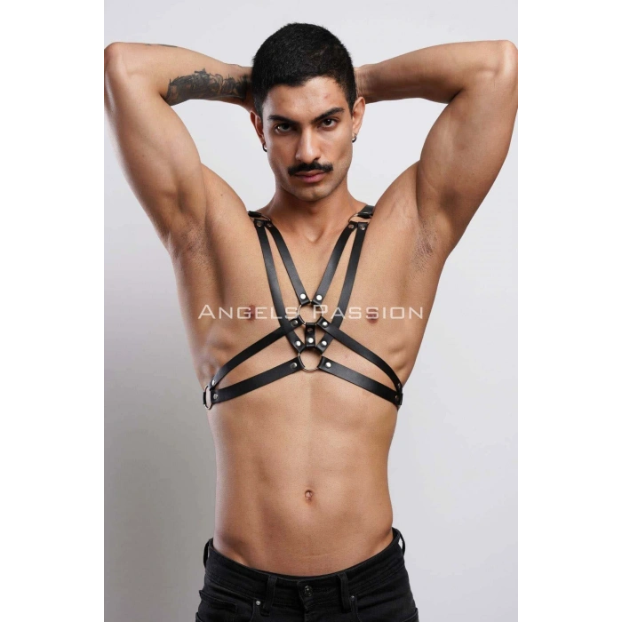 Erkek  Göğüs Harness, Erkek  T-shirt Üzeri Aksesuar - Brfm104