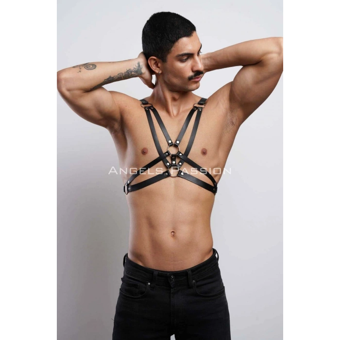 Erkek  Göğüs Harness, Erkek  T-shirt Üzeri Aksesuar - Brfm104