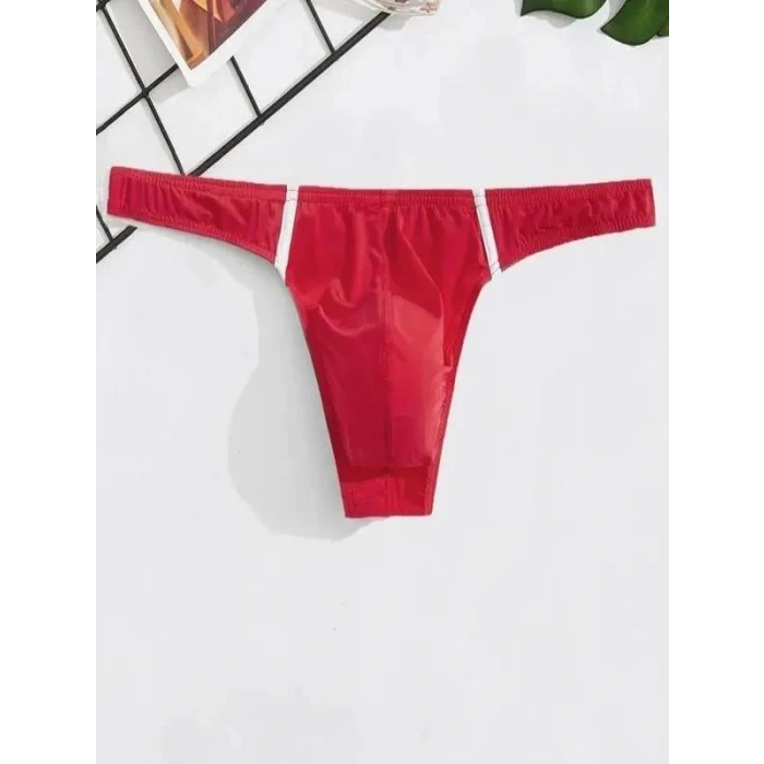 Erkek  Kırmızı Tanga İç Çamaşırı