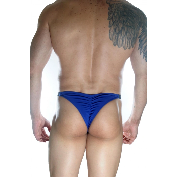 Erkek  Mavi Arkası Büzgülü Brazillian Slip