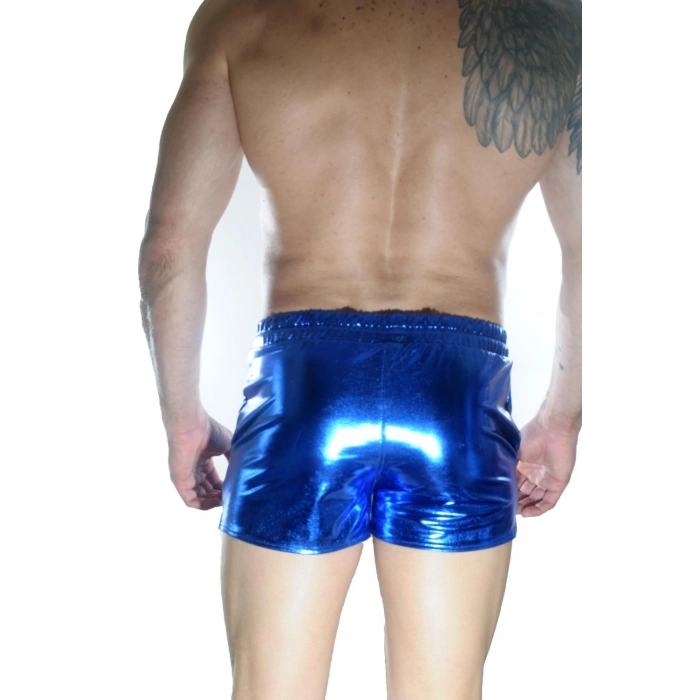 Erkek Mavi Lame Short