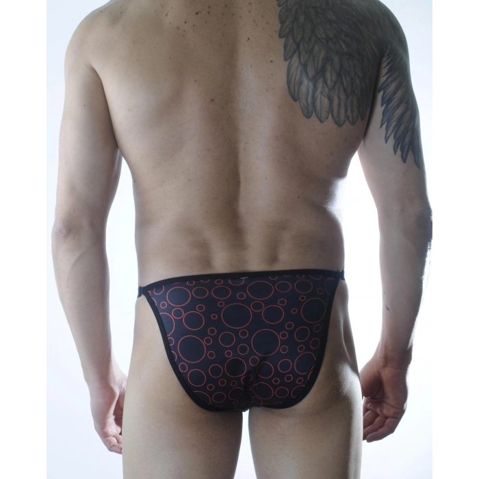 Erkek Metalli Daire Desenli Slip