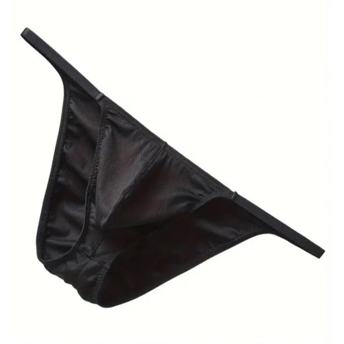 Erkek  Siyah Büzgülü Slip İç Giyim