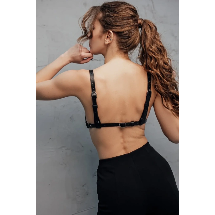 Fantazi Deri Sütyen Harness - Brf1380
