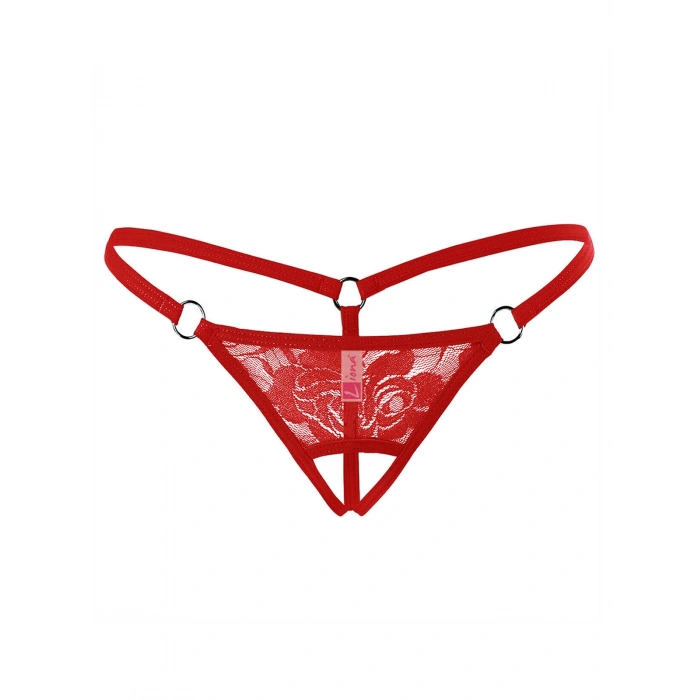 Fantezi İç Giyim Ağı Açık Dantelli Fantazi G String