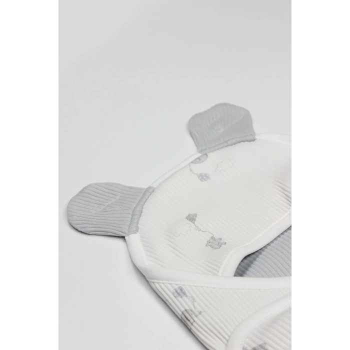 Flying Elephant Organik Bel Destekli Kundak 75102 Ekru Gri