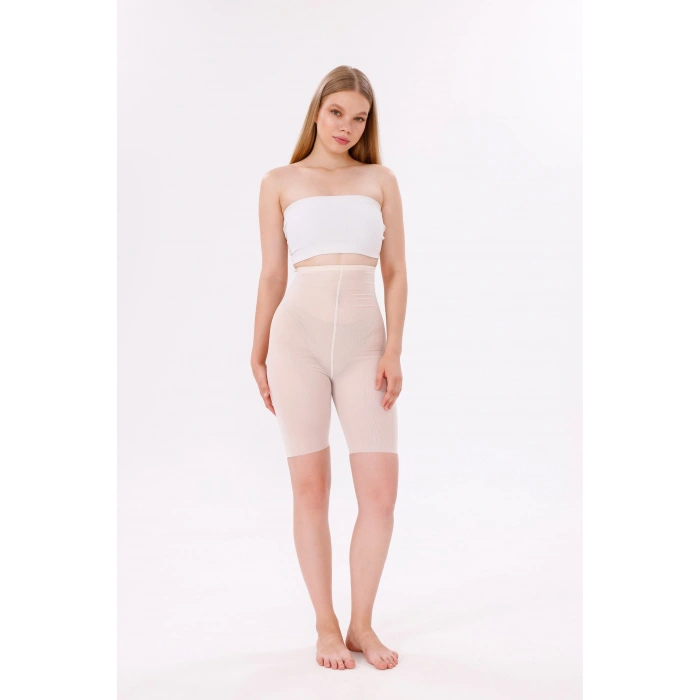 Freshness 0007 Lazer Kesim Tül Yüksek Bel Şort Korse