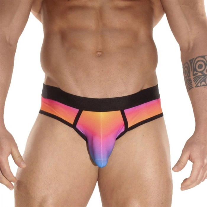 Gökkuşağı Desenli Erkek  Çamaşır