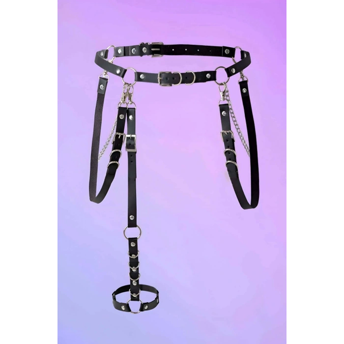 Halka Ve Zincir Detaylı Şık Deri Kemer - Brf809