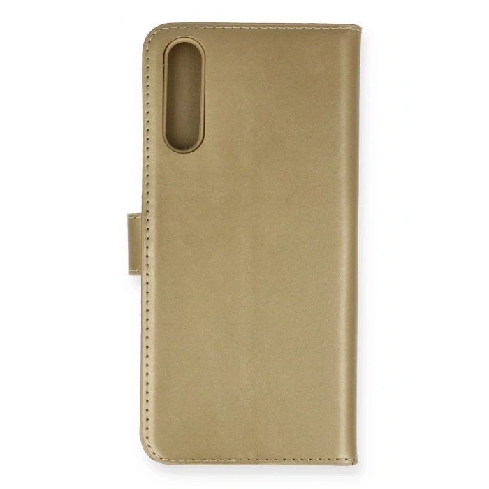 Huawei P Smart S Kılıf Trend S Plus Kapaklı Kılıf - Gold