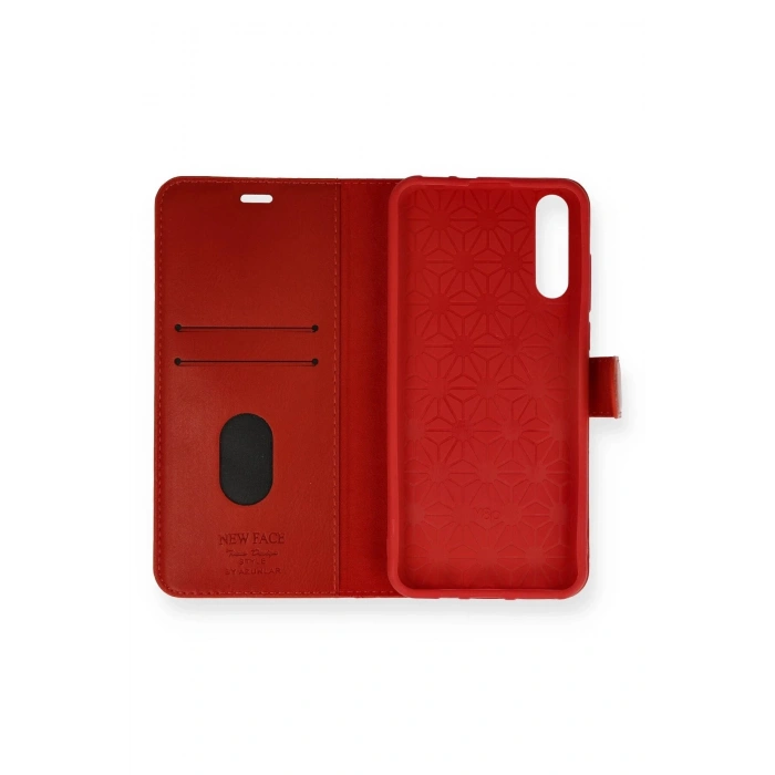 Huawei P Smart S Kılıf Trend S Plus Kapaklı Kılıf - Kırmızı