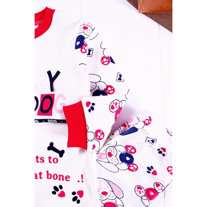 Hungry Desenli Kız Çocuk Pijama Takımı