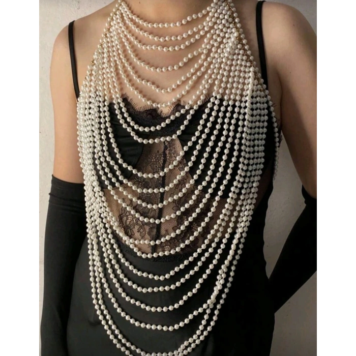 İncili Seksi Vücut Aksesuarı , Şık Bustiyer