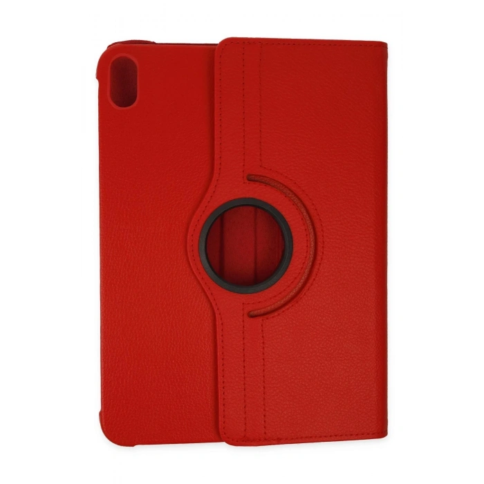 iPad 2022 10.9 (10.nesil) Kılıf 360 Tablet Deri Kılıf - Kırmızı