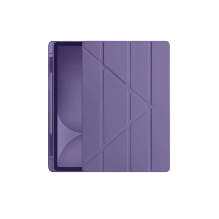 iPad Pro 11 (2024) Kılıf Kalemlikli Hugo Tablet Kılıfı - Mor