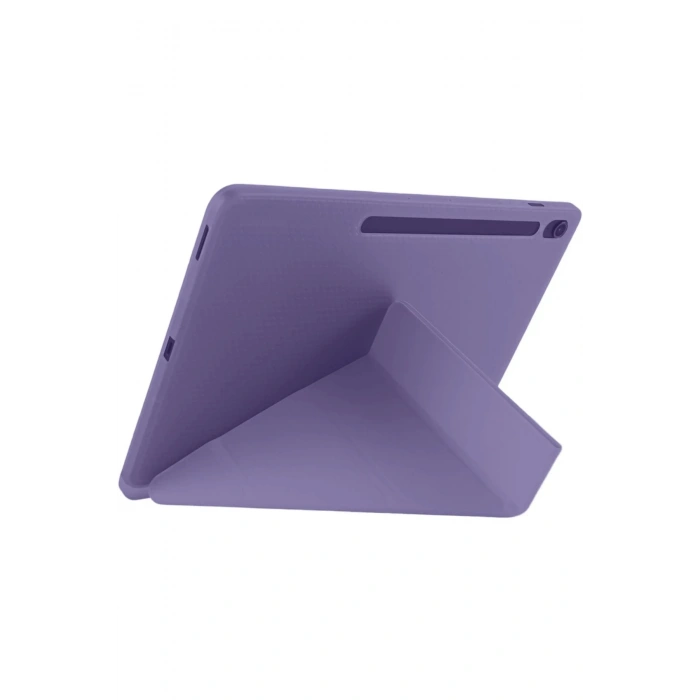 iPad Pro 11 (2024) Kılıf Kalemlikli Hugo Tablet Kılıfı - Mor