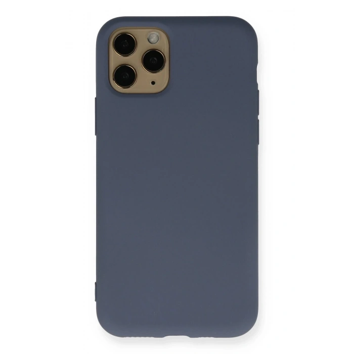 iPhone 11 Pro Kılıf Nano içi Kadife Silikon - Gri