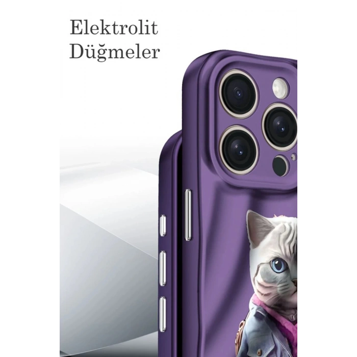 iPhone 15 Kılıf Crew Desenli Kapak - Galata Kulesi