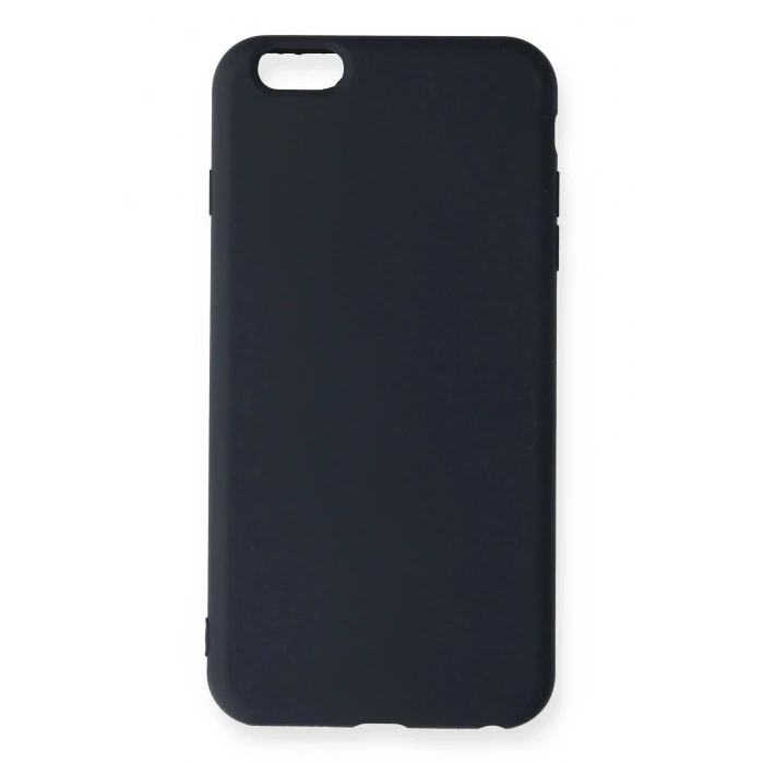 iPhone 6 Plus Kılıf Nano içi Kadife Silikon - Lacivert