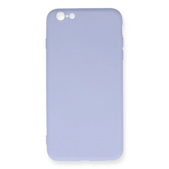 iPhone 6 Plus Kılıf Nano içi Kadife Silikon - Lila