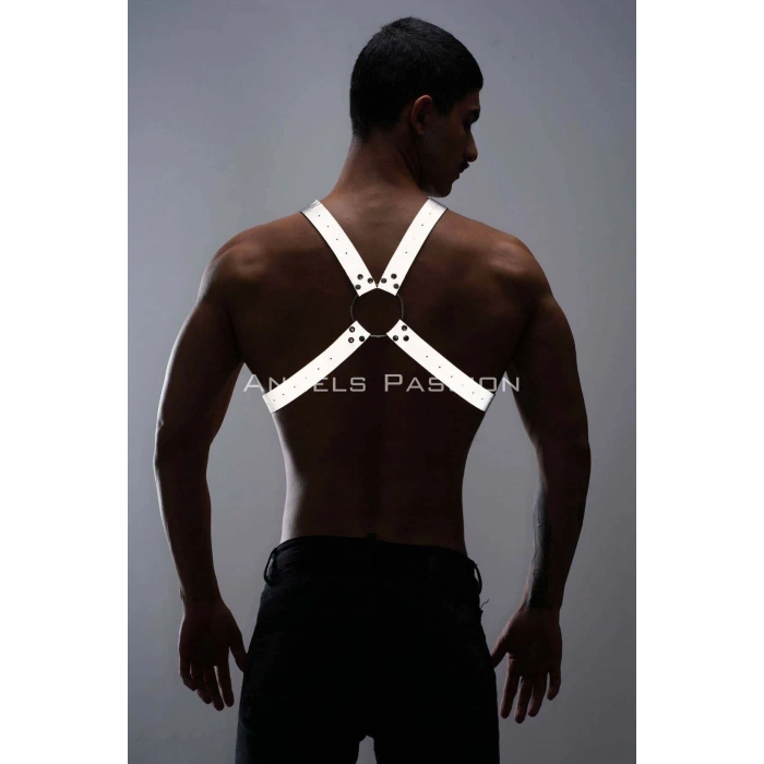 Karanlıkta Parlayan (reflektörlü) Erkek  Göğüs Harness, Parti Aksesuar - Brfm95