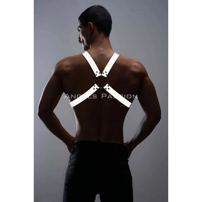 Karanlıkta Parlayan (reflektörlü) Erkek  Göğüs Harness, Parti Aksesuar - Brfm95