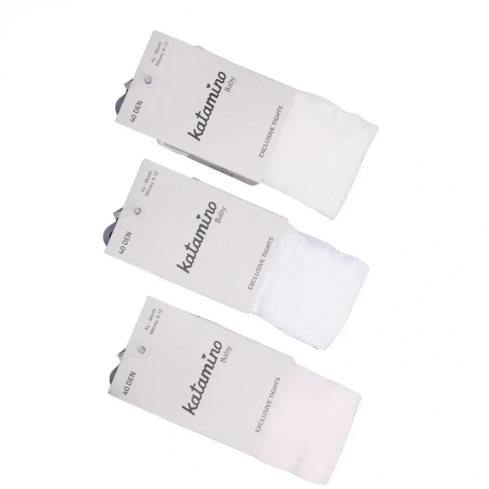 Katamino Edalı Baskılı İnce Bebek Külotlu Çorap K32340 Asorti