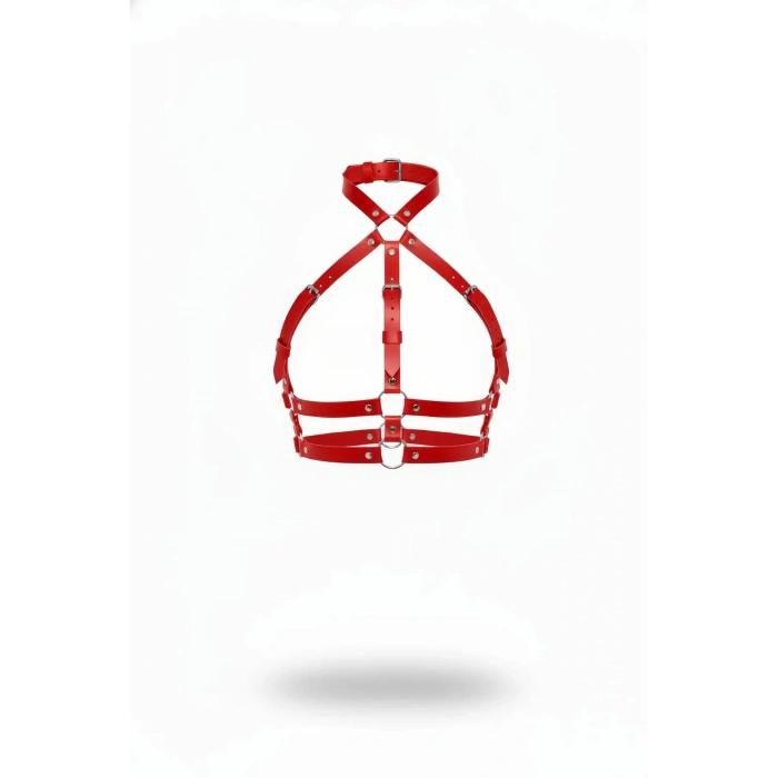 Kırmızı Kadın Kemer Çok Bantlı Deri Vücut Aksesuarı - Brf218