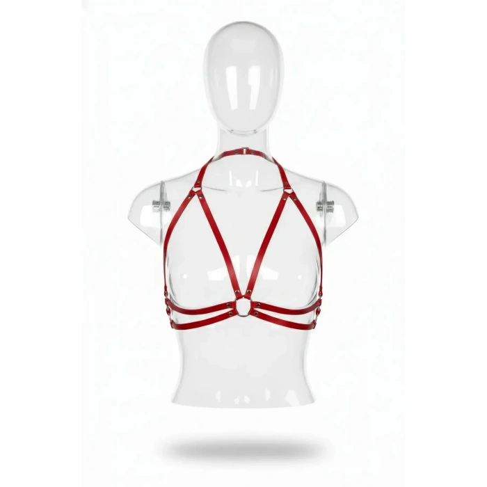 Kırmızı Kadın Kemer Suni Deri Vücut Aksesuarı - Brf200