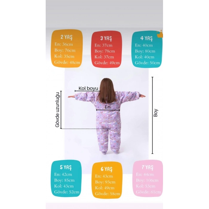 Mavi Dinozor Desenli Çocuk Uyku Tulumu