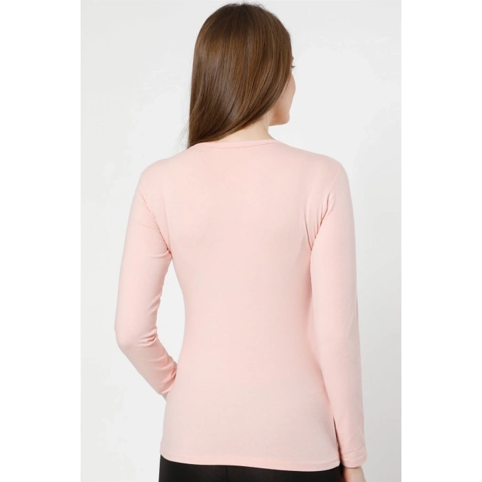 Moda Bayan Uzun Kol Body Pudra