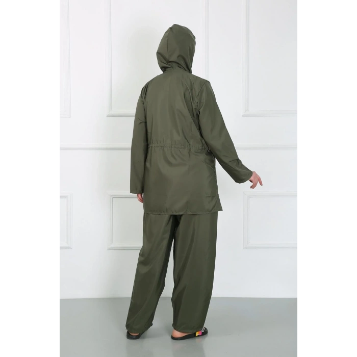 Moda Büyük Beden Tesettür Büyük Mayo Haki