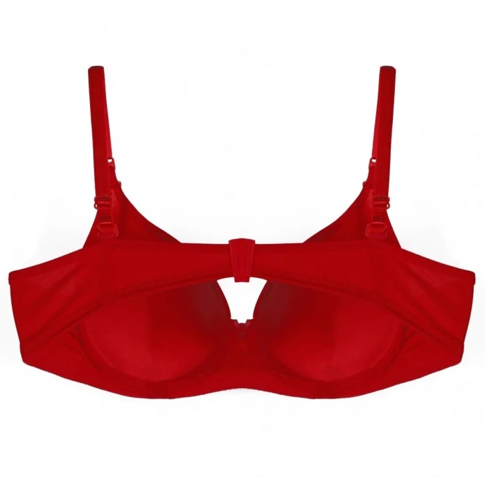 Moda Desteksiz Sütyen B Kap Kırmızı