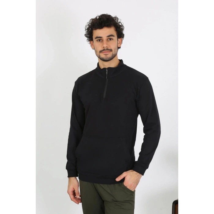Moda Erkek 3 İplik Penye Sweatshirt