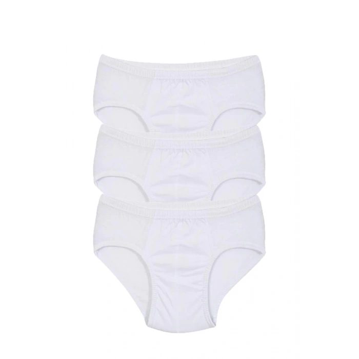 Moda Erkek Çocuk 3lü Beyaz Külot
