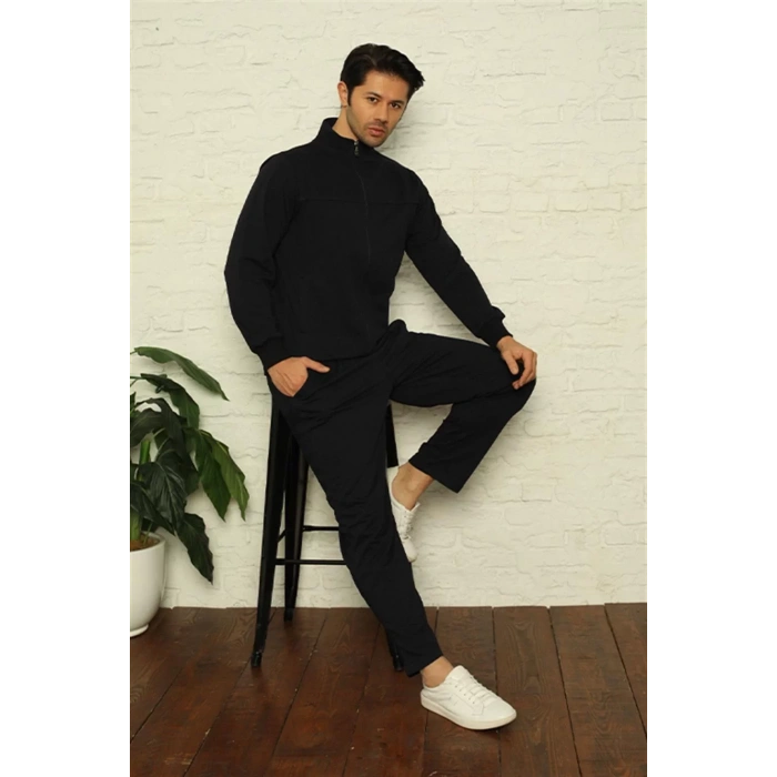 Moda Erkek Eşofman Takımı Lacivert