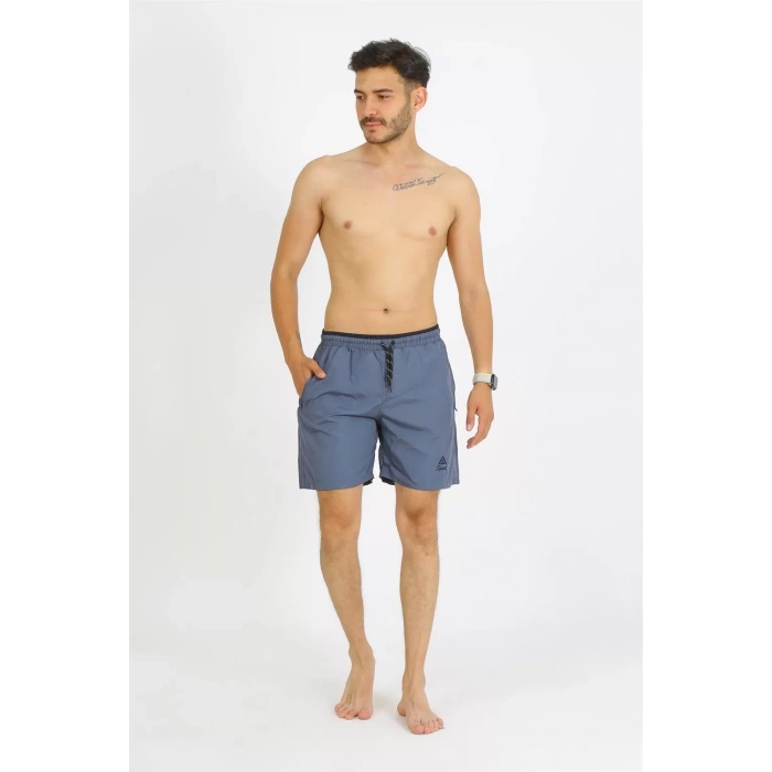 Moda Erkek Gri Deniz Şortu