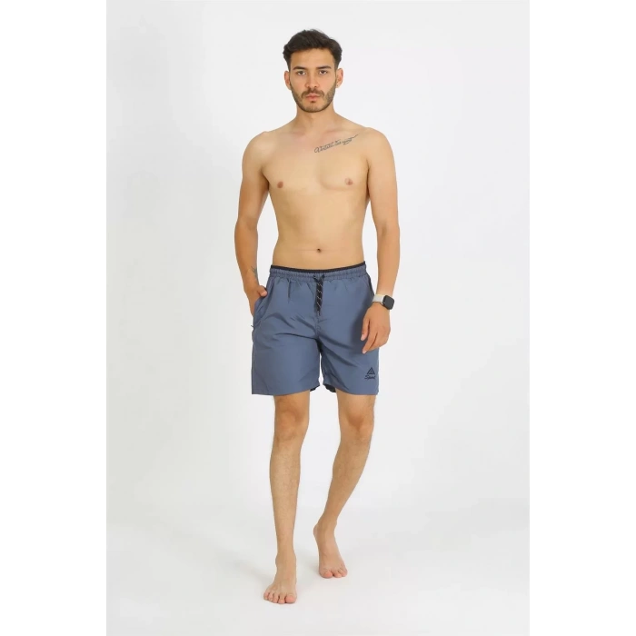 Moda Erkek Gri Deniz Şortu